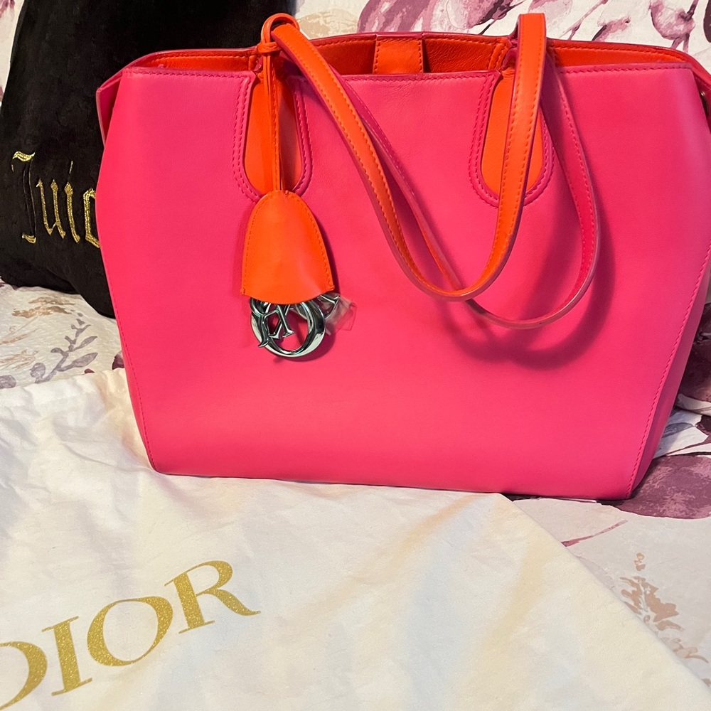 Sold Dior Pink & Orange Dior Purse